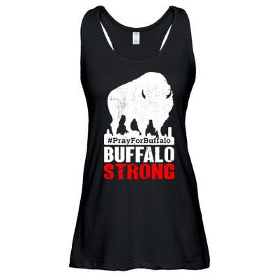 Choose Love Buffalo Strong Pray For Buffalo Ladies Essential Flowy Tank