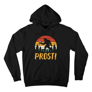 Bigfoot Sasquatch Prost Retro Bavarian Oktoberfest Hoodie