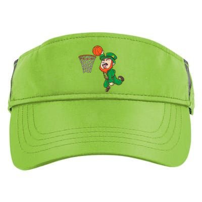 Basketball St Patrick's Day Leprechaun Gift Adult Drive Performance Visor