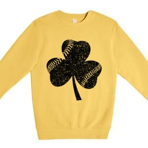 Basketball St Patricks Day Shamrock Teenager Cool Gift Premium Crewneck Sweatshirt