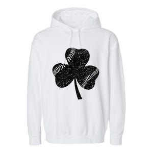 Basketball St Patricks Day Shamrock Teenager Cool Gift Garment-Dyed Fleece Hoodie