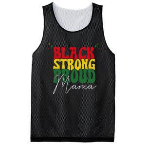 Black Strong Proud Mama Black History Mesh Reversible Basketball Jersey Tank