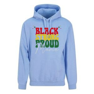 Black Strong Proud Mama Black History Unisex Surf Hoodie