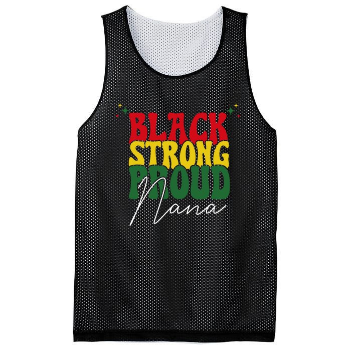 Black Strong Proud Nana Black History Mesh Reversible Basketball Jersey Tank