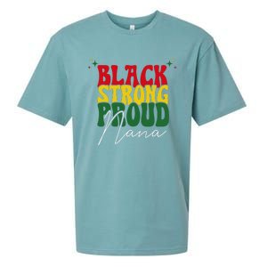 Black Strong Proud Nana Black History Sueded Cloud Jersey T-Shirt