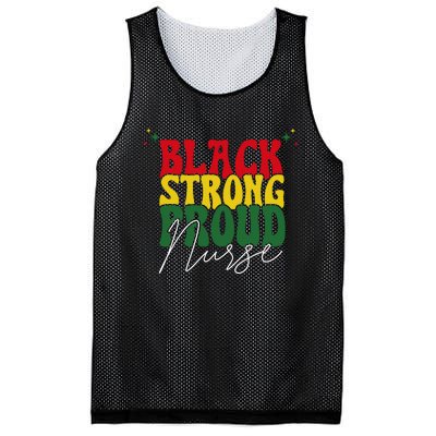 Black Strong Proud Nurse Black History Mesh Reversible Basketball Jersey Tank