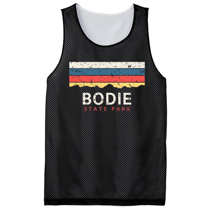 Bodie State Park Vintage Ca Souvenirs California Mesh Reversible Basketball Jersey Tank