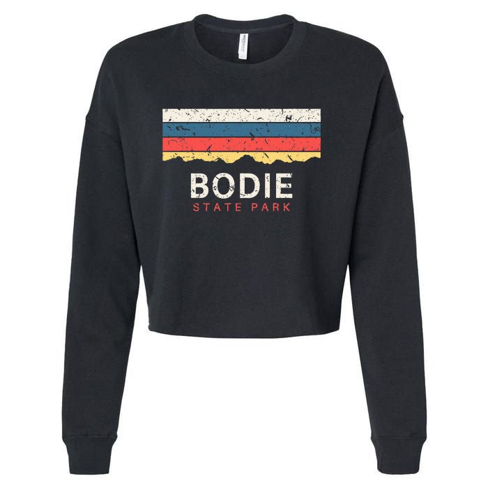 Bodie State Park Vintage Ca Souvenirs California Cropped Pullover Crew