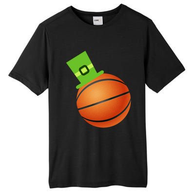 Basketball St Patricks Day Sports Green Leprechaun Hat Cute Gift Tall Fusion ChromaSoft Performance T-Shirt