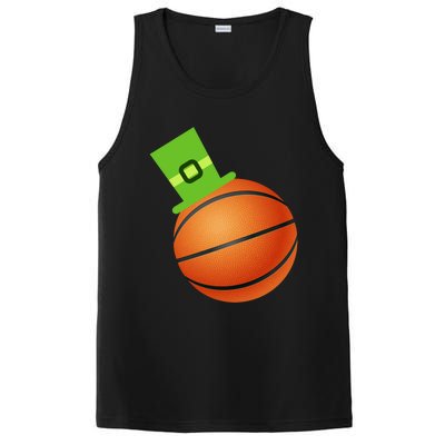 Basketball St Patricks Day Sports Green Leprechaun Hat Cute Gift PosiCharge Competitor Tank