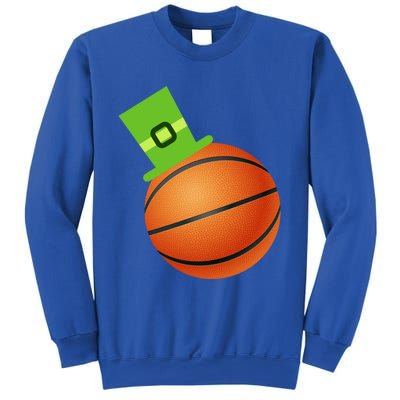 Basketball St Patricks Day Sports Green Leprechaun Hat Cute Gift Sweatshirt