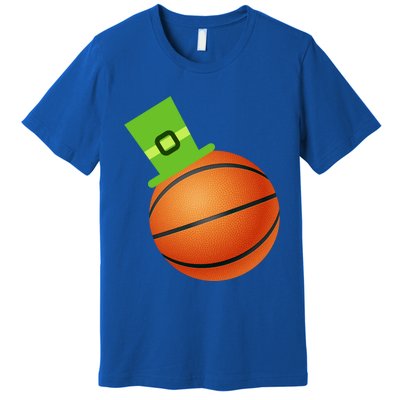 Basketball St Patricks Day Sports Green Leprechaun Hat Cute Gift Premium T-Shirt