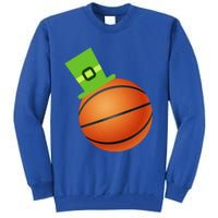 Basketball St Patricks Day Sports Green Leprechaun Hat Cute Gift Tall Sweatshirt