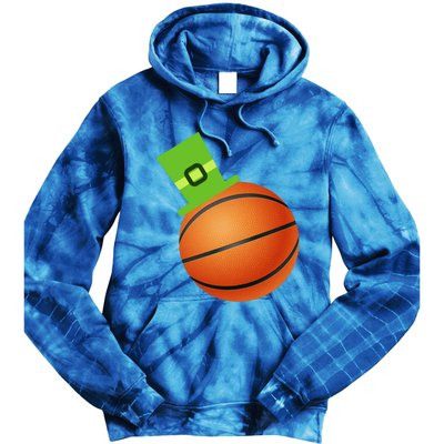 Basketball St Patricks Day Sports Green Leprechaun Hat Cute Gift Tie Dye Hoodie