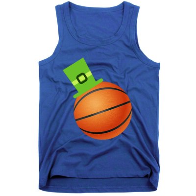 Basketball St Patricks Day Sports Green Leprechaun Hat Cute Gift Tank Top