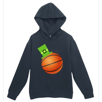 Basketball St Patricks Day Sports Green Leprechaun Hat Cute Gift Urban Pullover Hoodie