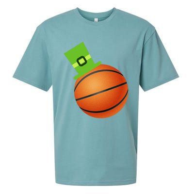 Basketball St Patricks Day Sports Green Leprechaun Hat Cute Gift Sueded Cloud Jersey T-Shirt