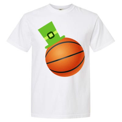 Basketball St Patricks Day Sports Green Leprechaun Hat Cute Gift Garment-Dyed Heavyweight T-Shirt