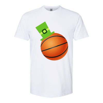 Basketball St Patricks Day Sports Green Leprechaun Hat Cute Gift Softstyle CVC T-Shirt