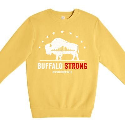 Choose Love Buffalo Strong Pray For Buffalo Premium Crewneck Sweatshirt