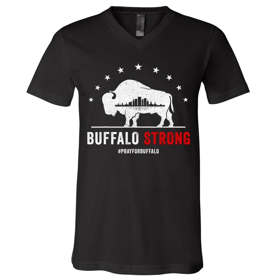 Choose Love Buffalo Strong Pray For Buffalo V-Neck T-Shirt