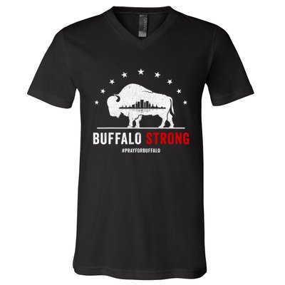 Choose Love Buffalo Strong Pray For Buffalo V-Neck T-Shirt