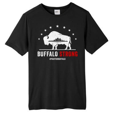 Choose Love Buffalo Strong Pray For Buffalo Tall Fusion ChromaSoft Performance T-Shirt