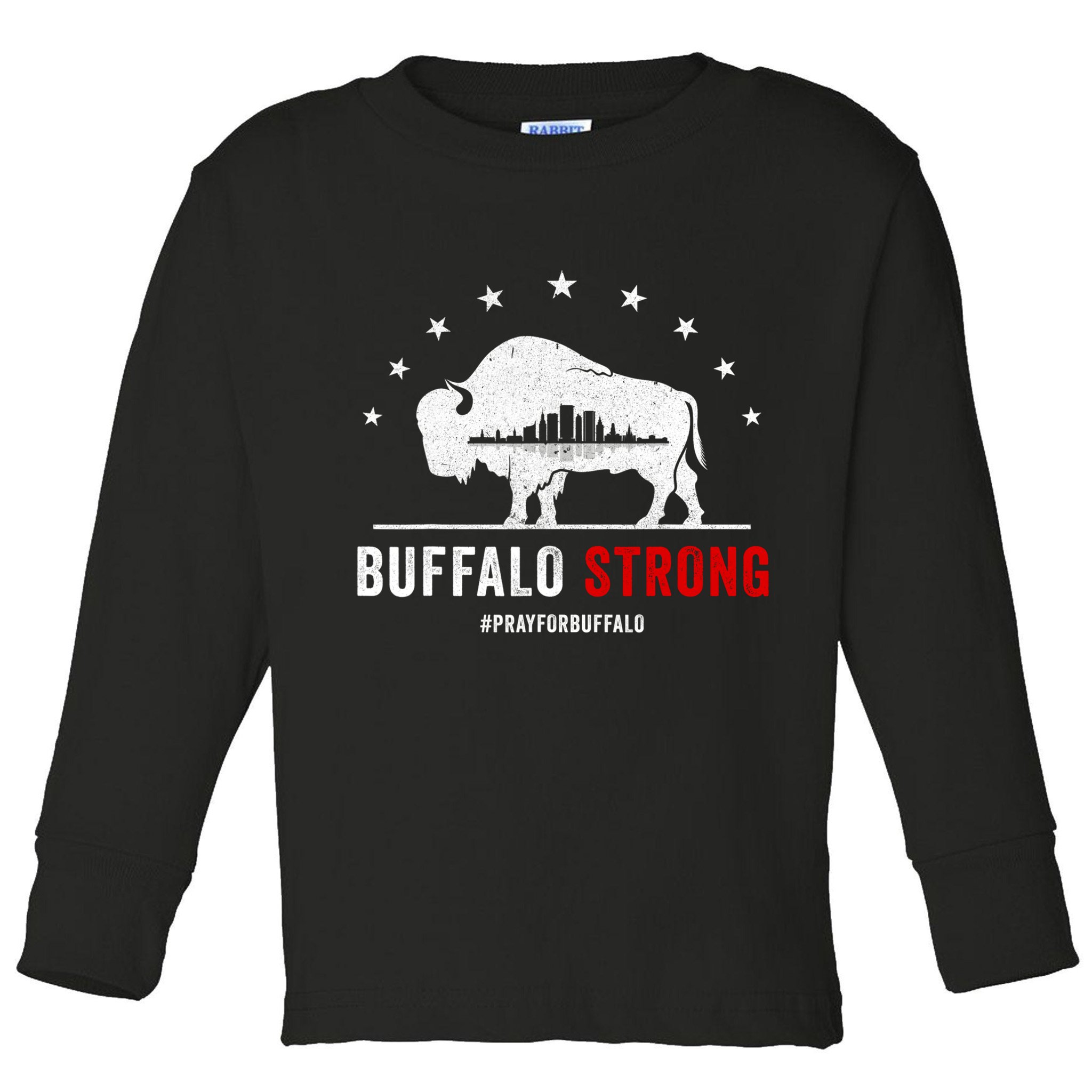 Choose Love Buffalo Strong Pray For Buffalo Toddler Long Sleeve Shirt