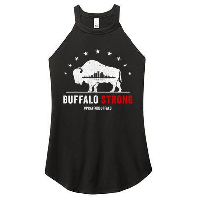 Choose Love Buffalo Strong Pray For Buffalo Women's Perfect Tri Rocker Tank