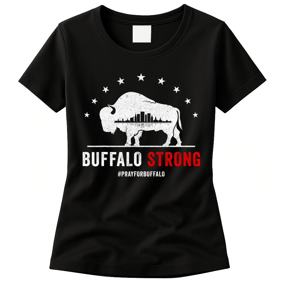 Choose Love Buffalo Strong Pray For Buffalo Womens T-Shirt
