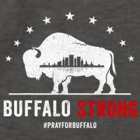 Choose Love Buffalo Strong Pray For Buffalo Vector Backpack