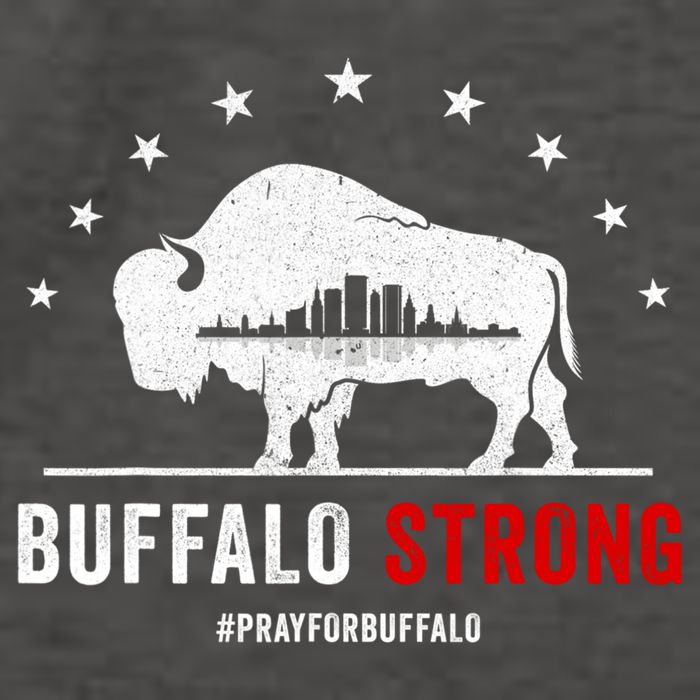 Choose Love Buffalo Strong Pray For Buffalo Vector Backpack