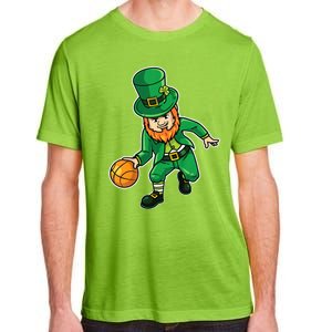 Basketball St Patricks Day Adult ChromaSoft Performance T-Shirt