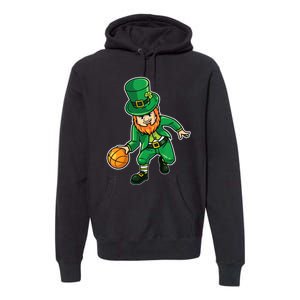 Basketball St Patricks Day Premium Hoodie