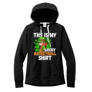 Basketball St Patricks Day Gift Women's Fleece Hoodie