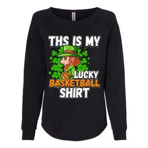 Basketball St Patricks Day Gift Womens California Wash Sweatshirt