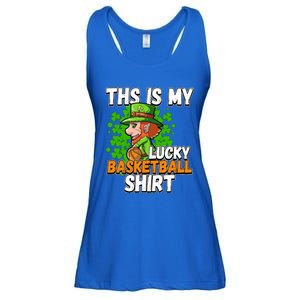 Basketball St Patricks Day Gift Ladies Essential Flowy Tank