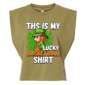 Basketball St Patricks Day Gift Garment-Dyed Women's Muscle Tee