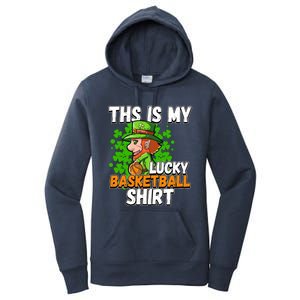 Basketball St Patricks Day Gift Women's Pullover Hoodie