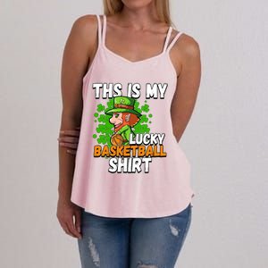 Basketball St Patricks Day Gift Women's Strappy Tank