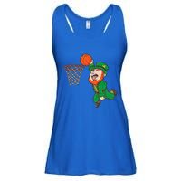 Basketball St Patrick's Day Leprechaun Funny Gift Ladies Essential Flowy Tank