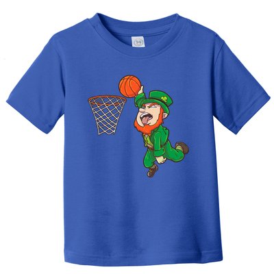 Basketball St Patrick's Day Leprechaun Funny Gift Toddler T-Shirt