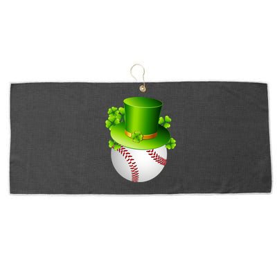 Baseball St Patricks Day Ball Leprechaun Catcher Gift Large Microfiber Waffle Golf Towel