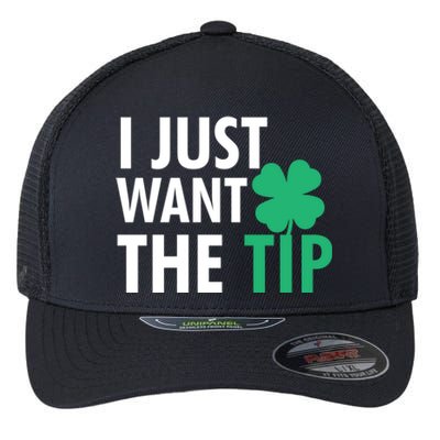 Bartender St Patricks Day Gift Funny Just The Tip Gift Flexfit Unipanel Trucker Cap