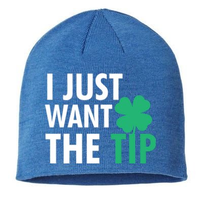 Bartender St Patricks Day Gift Funny Just The Tip Gift Sustainable Beanie