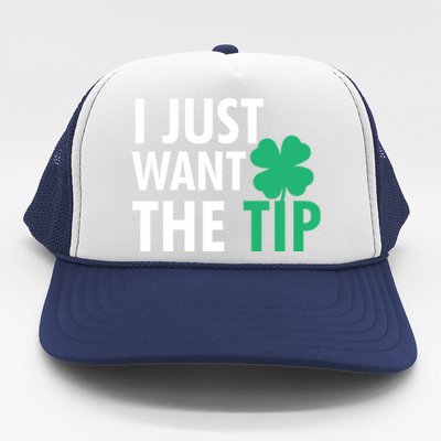 Bartender St Patricks Day Gift Funny Just The Tip Gift Trucker Hat