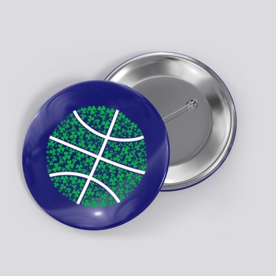 Basketball St Patrick's Day Coach Gift Basketball Player Gift Button