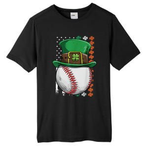 Baseball St Patrick's Day Ball Leprechaun Hat Catcher Lover Sport Tall Fusion ChromaSoft Performance T-Shirt