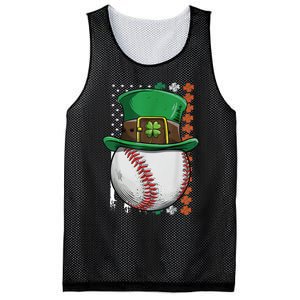 Baseball St Patrick's Day Ball Leprechaun Hat Catcher Lover Sport Mesh Reversible Basketball Jersey Tank