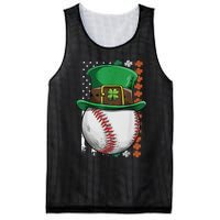 Baseball St Patrick's Day Ball Leprechaun Hat Catcher Lover Sport Mesh Reversible Basketball Jersey Tank